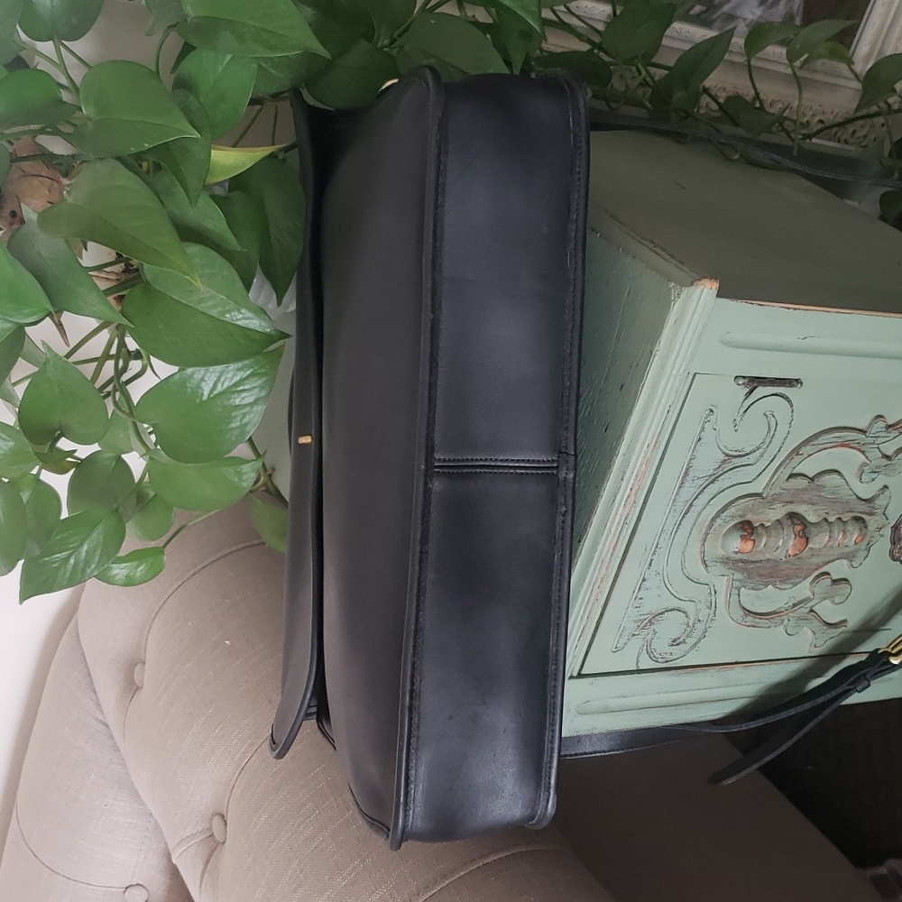 Coach Black Leather Satchel - Picture 5 of 7